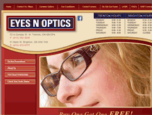 Tablet Screenshot of eyesnoptics.com